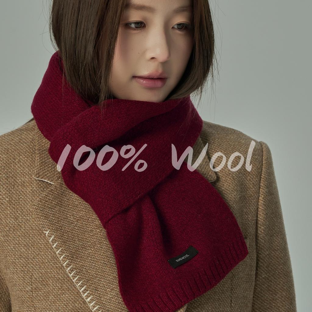 Wool Knitted Scarf Women Winter Soft Small Scarves Shawl Thickened Fashion Cashmere Pashmina Lady Hijab Luxury Neckerchief
