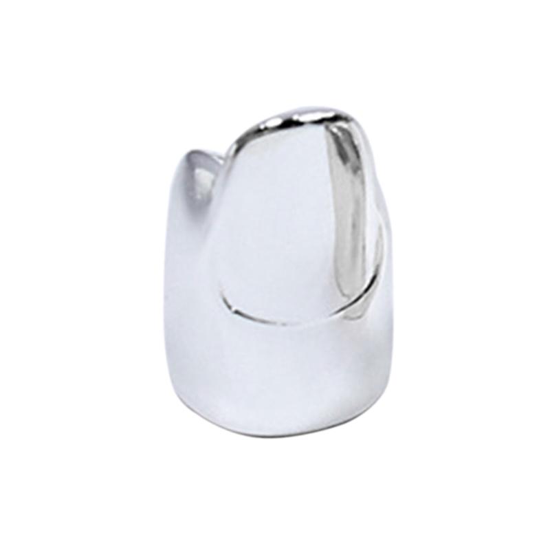 Корейское милое мультяшное кольцо-накладка на ноготь для женщин, золотые серебряные кольца, модное новое нишевое кольцо с открытым пальцем, создающее ощущение высокого класса