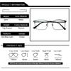 Высококачественные ультралегкие ретро очки для чтения из чистого титана с защитой от синего света для мужчин, квадратные очки для пресбиопии