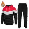 Красный осенне-зимний новый стиль, комплект из двух предметов, толстовка + брюки, мужской спортивный костюм, спортивные костюмы, повседневная уличная одежда, мужские наряды, спортивные костюмы, комплект спортивного костюма