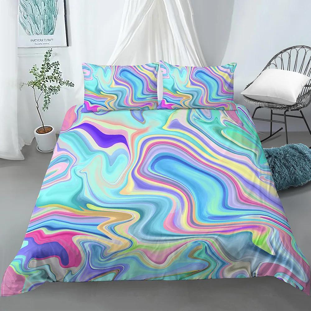 Мраморный пододеяльник Комплект постельного белья для двоих, морской синий пляж белый золотой для мальчиков подростков взрослых прохладные цвета полиэстер пододеяльник