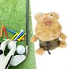 Гольф Дерево Драйвер Накладка на Головку Защита Шафта Тренировочный Инвентарь Забавный В Форме Медведя Универсальный