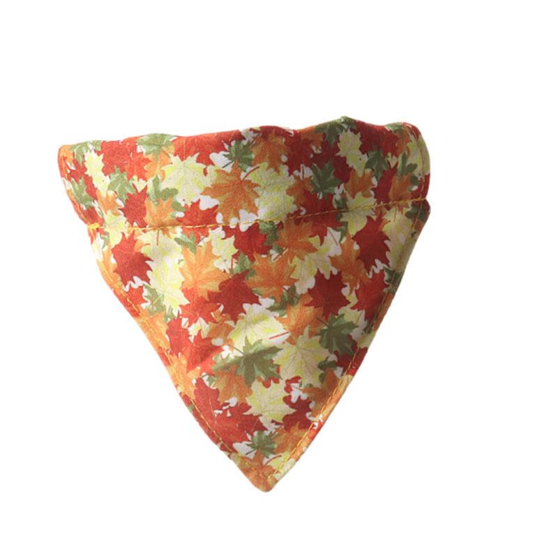 Очаровательный новый ошейник для питомца из осенней серии с кленовыми листьями и тыквами, треугольный шарф и дизайн с подсолнухом