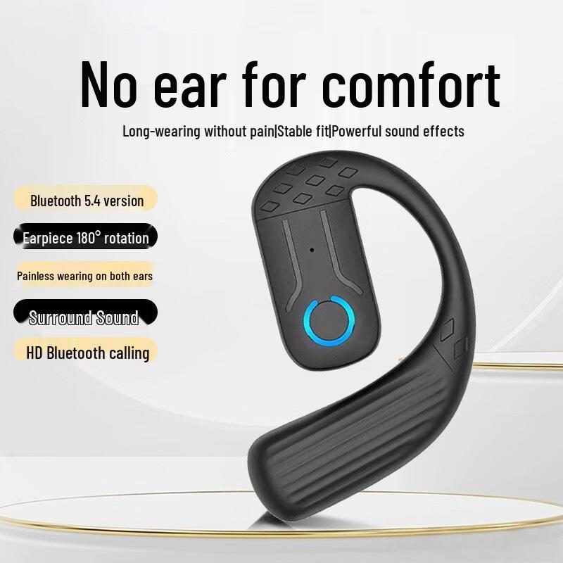 Беспроводные Bluetooth-наушники с заушинами (левые/правые) - Сверхдолгая работа от батареи, Не внутриканальные, Высококачественный звук (Модель B01)