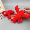 Милый красный краб рак плюшевая кукла брелки сумка подвеска игрушка смешной красный омар школьный ранец украшения аксессуары подарок