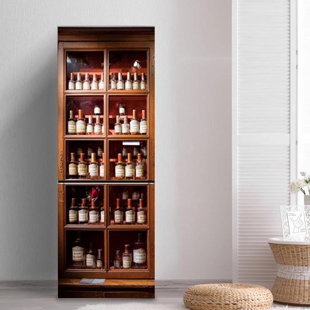 Kitchen Food Fruit Refrigerator Sticker Full Film Kitchenware Removable Renovation Freezer Door Cover Side Decoration Stickers