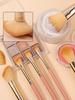 11pcs Makeup Brush Set High Quality Synthetic Bristle Foundation Brush Eyeshadow Brush Loose Powder Brush Contouring Brush