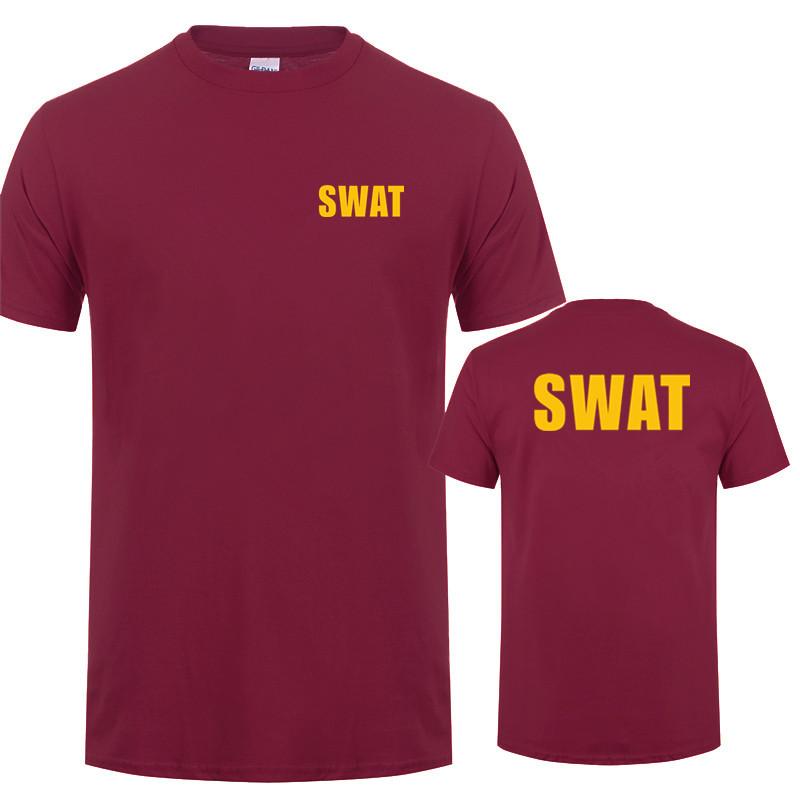 Swat T Shirt Summer New Clothing Cotton Casual Short Sleeve Unisex T Shirts Hip Hop Swat Tees Tops Ot035
