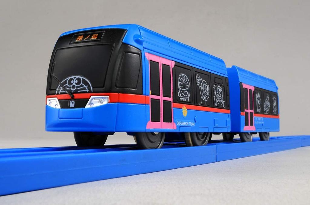 Takara Tomy Doraemon Train Toy for ages 3 and Meets toy safety standards and is ST mark "Plarail SC-06 Tram" up. certified.