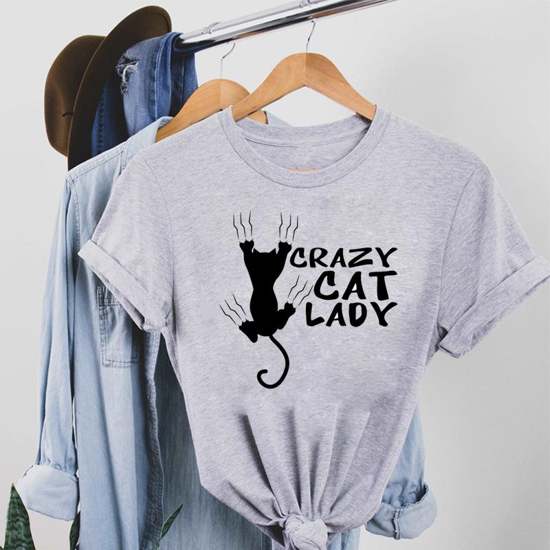 Cat Per Lovely 90s Sweet Trend Футболка Модная футболка Одежда Повседневная женская футболка с коротким рукавом с принтом Женская женская футболка с графикой