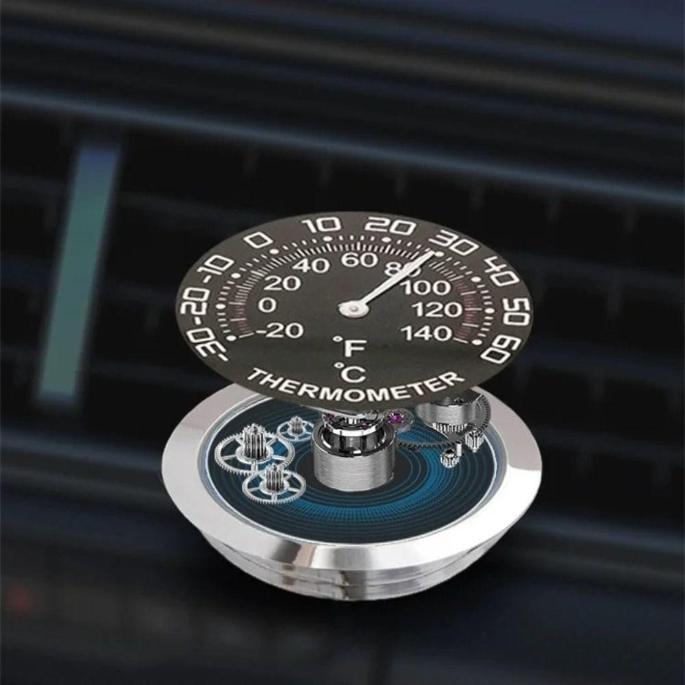 Digital Display Digital Temperature Gauge Mini Size Car Air Vent Thermometer Air Vent Installation