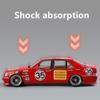 1/24 Benz W140 S320 SEL Red Pig Alloy Wide Body Sports Car Model Diecast Metal Modified Raing Car Model Sound and Light Kids Toy Gift