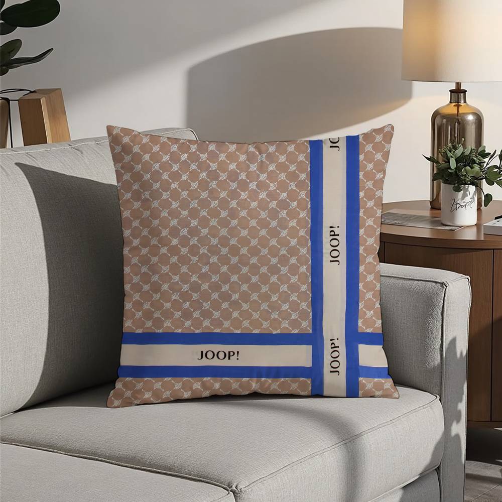 Fishion J-Joops Наволочка Декоративная для дивана Домашняя Двусторонняя печать Короткий плюш Чехол для подушки-подушки Праздничный подарок
