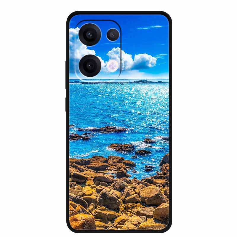 Чехол из ТПУ для телефона OPPO Reno 13 5G Чехол для телефона Coque Ударопрочный Черный Силиконовый Мягкая Задняя Крышка Для OPPO Reno 13 Reno13 Pro Чехол Funda