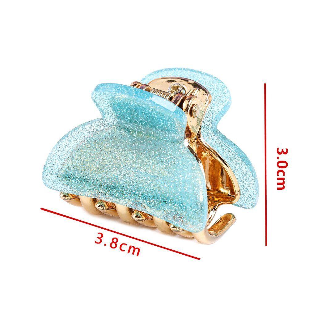 Barrette Acrylic Hair Clip Candy Colors Butterfly Hair Clip Cute Hairpin Clamp  Women Girl