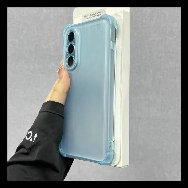 Cover For VIVO V70FE Airbag Soft Silicone Shockproof Clear Case For VIVO V70 FE Transparent TPU Ice Mist Frosted Bumper Shell