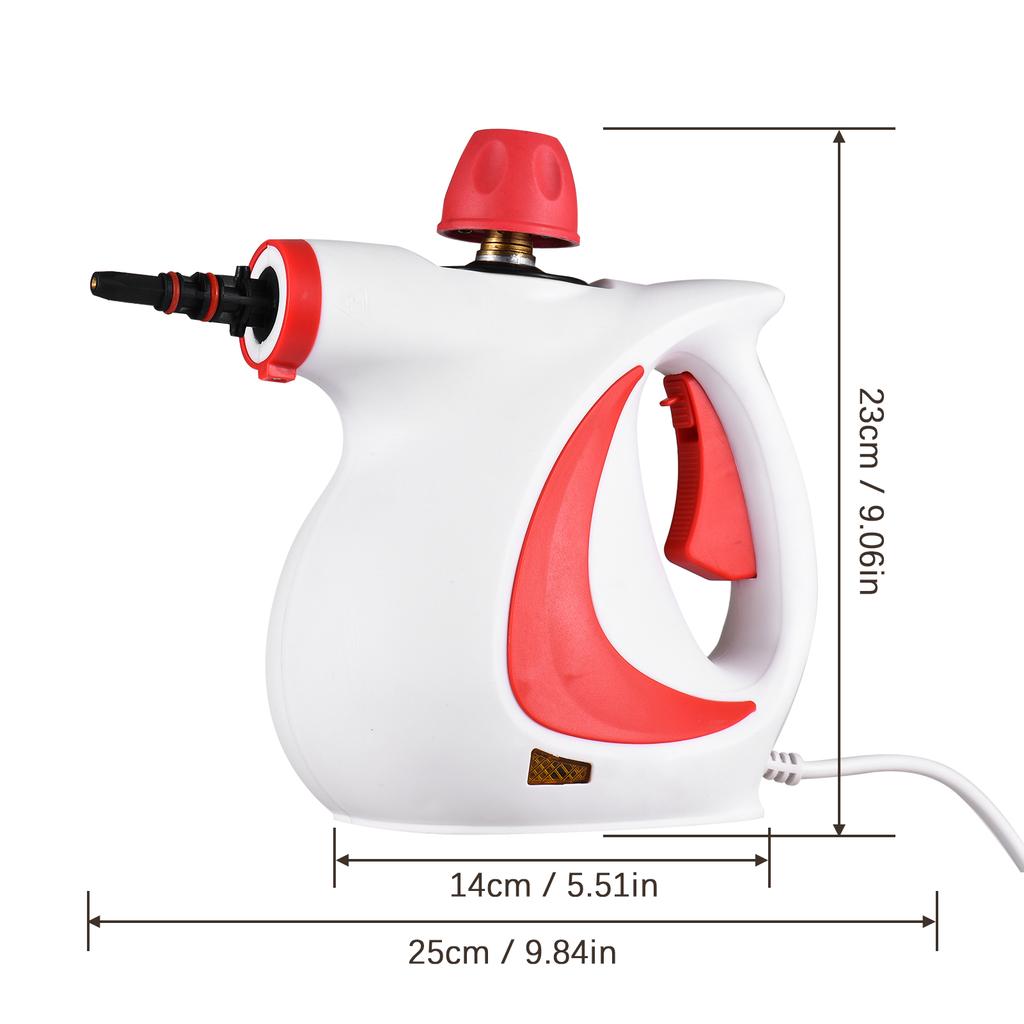 Handheld Steam Cleaner 1050W High Temperature Pressurized Steam Cleaning Machine with 9PCS