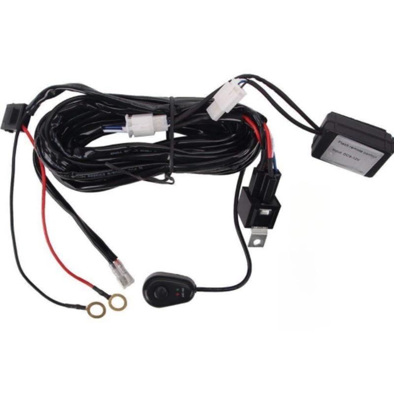 Universal LED Light Bar Wiring Harness Kit For Off Road Truck SUV ATV UTV Boat 16AWG with 12V 40A Relay on Off Switch 300W Hot