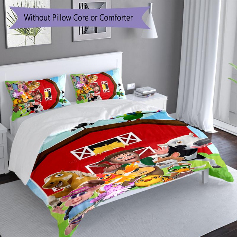 3pcs La Granja de Zenón Duvet Cover Set, Includes 1 Duvet Cover and 2 Pillowcases,Skin-Friendly&Comfortable Fabric,Suitable Bedding Sets