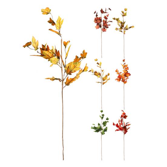 Искусственный кленовый лист, не увядающий, многоразовый, имитация ветки кленового дерева, реквизит для фотосъемки