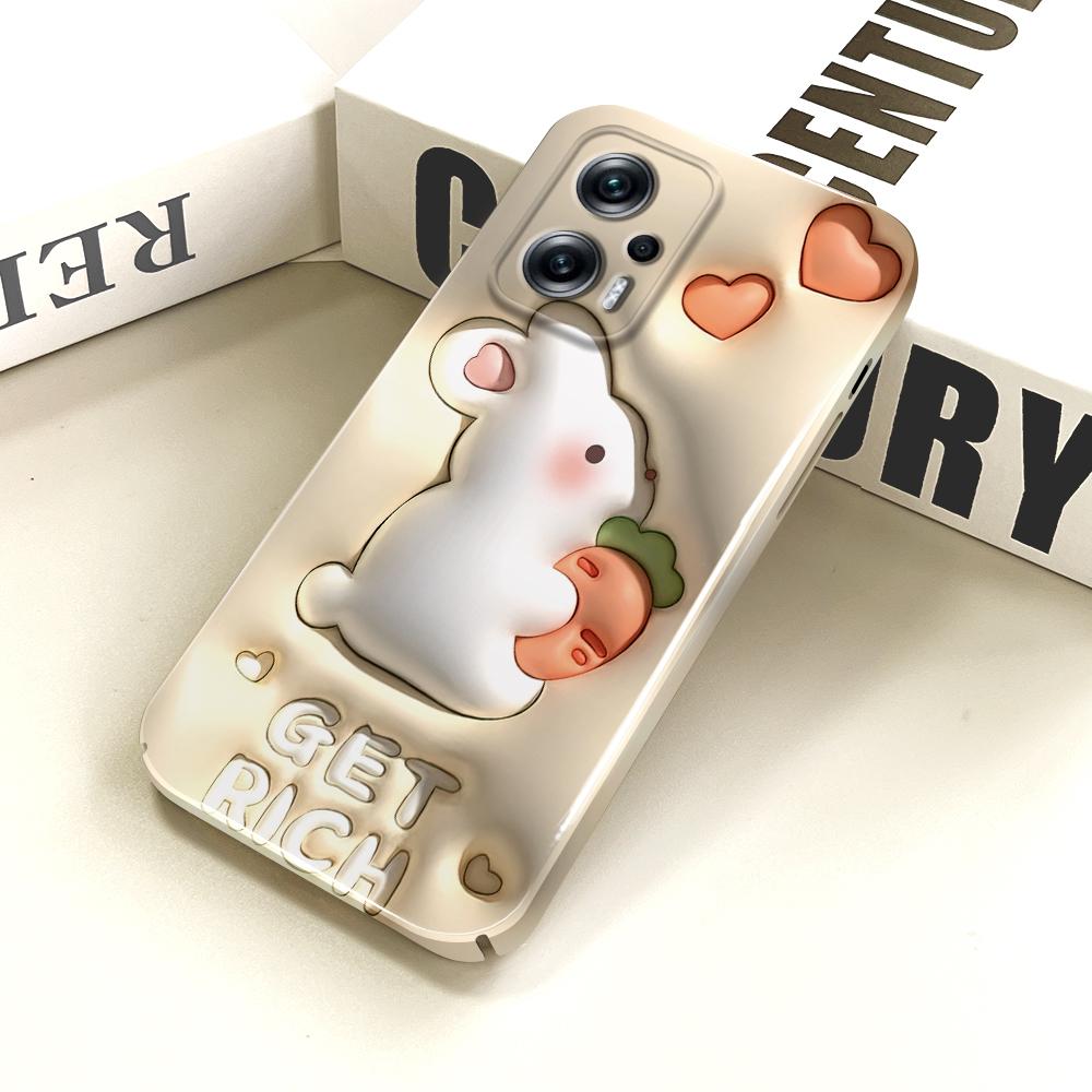 All-inclusive Film Phone Case Cartoon Pattern Design Hard Shell Full Cover Camera Shockproof Protection Case