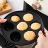 Набор из 4 круглых силиконовых противней для фритюрницы с антипригарным покрытием, подставка для хот-догов, форма для торта на 7 ячеек, подарок для любителей кулинарии