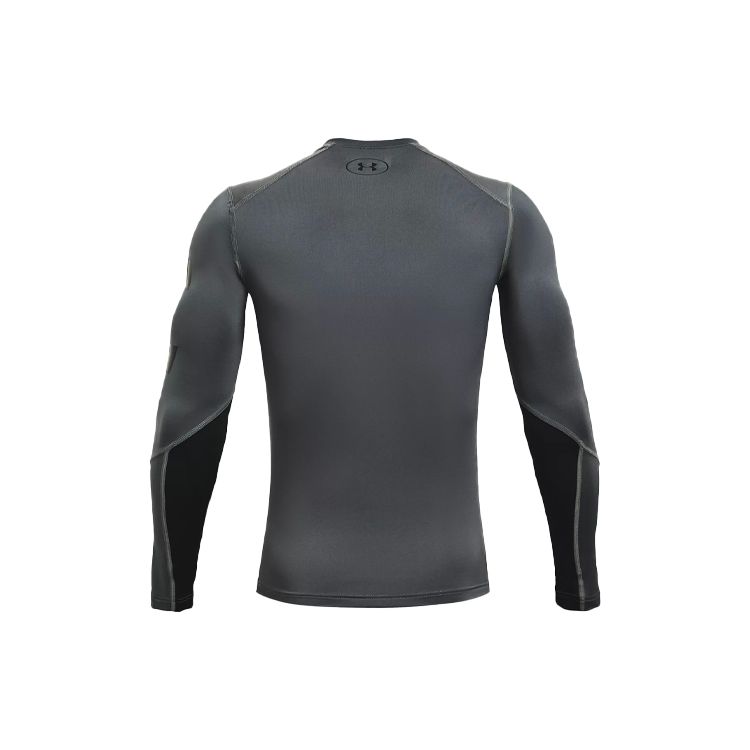 Under Armour HeatGear Long Sleeve Sports Tee Men Tops Grey 1351817-012