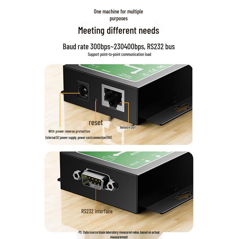 BIAZE ZH280 RS232 to Ethernet Serial Server