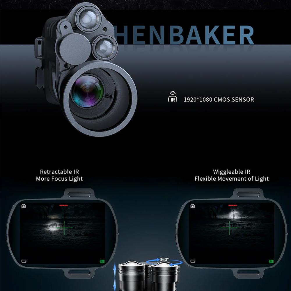 Прицел ночного видения Инфракрасный охотничий прицел ночного видения Камера ночного видения Цифровой монокуляр