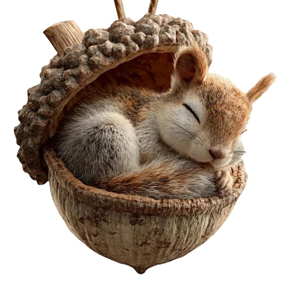 Animal Christmas Ornaments 2D Acrylic Seasonal Decoration Hangable Holiday Decorations for Home Office Living Room Study Garden