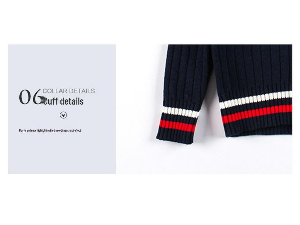 Детский весенне-осенний комплект школьной формы 2025 года: Вязаный кардиган, свитер и наряд для детского сада