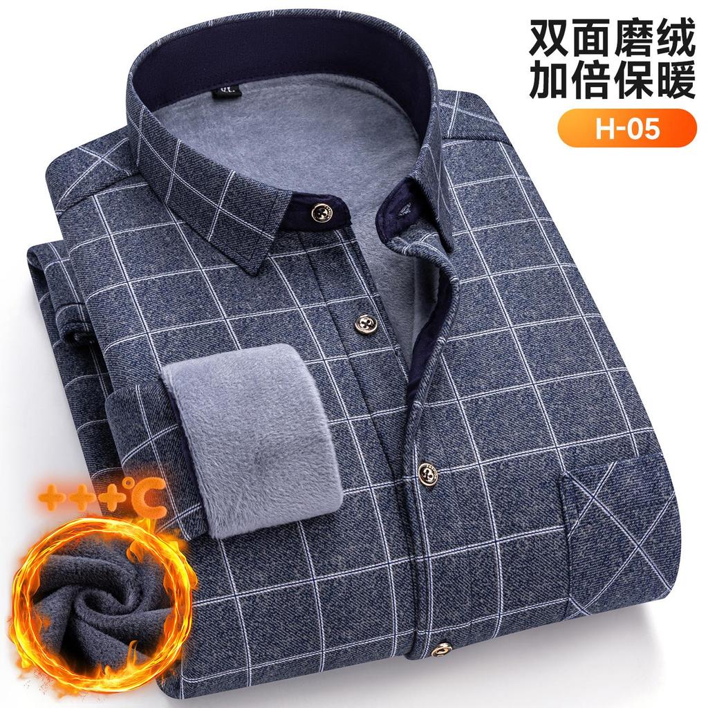 Новая мужская рубашка больших размеров 8XL 7XL 6XL, осенне-зимняя, флисовая, утолщенная, теплая, с длинным рукавом, в клетку, деловая, повседневная, приталенная, мужская одежда