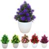 1Pc Unfading Artificial Flower Easy To Maintain Mini Fake Bonsai Plant for Home Restaurant Hotel