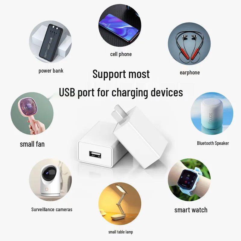 Многопортовое быстрое USB-зарядное устройство 5 В/2 А, 10 Вт для устройств Apple и Huawei