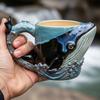 325 мл 3D кружка для кофе «Морские животные» Ручная работа Смоляная чашка со скульптурой кита/дельфина/акулы/черепахи Посуда для напитков на морскую тематику для любителя моря в подарок