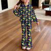 Kids' Long Sleeve Casual Hooded Top and Pants Set, Fashion Outfit for Boys and Girls