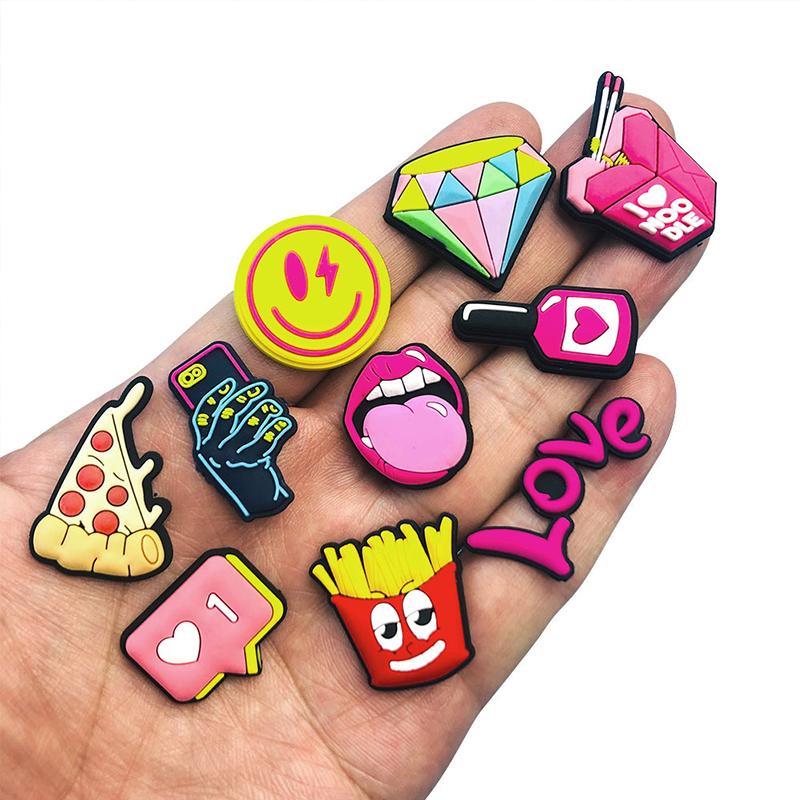 15 шт. модные подвески для обуви из ПВХ, аксессуары для обуви