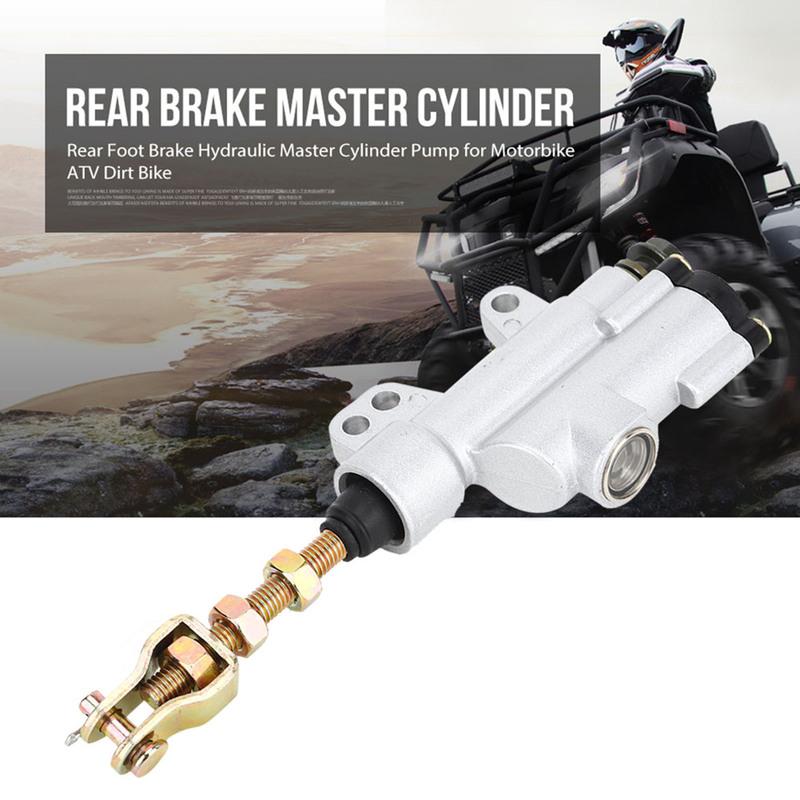 Rear Foot Brake Cylinder Pump Rear Foot Brake Hydraulic Master Cylinder Pump for Motorbike ATV Dirt Bike Rear Foot Brake Pump