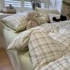Class A Bed, Pure Cotton Puff Yarn, Single Quilt Cover, Bed Hat, Dormitory Sheet