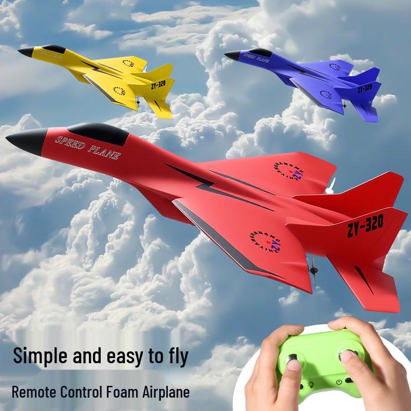 Durable Electric Foam Glider: Remote Controlled Fixed-Wing Toy with Color Box Packaging