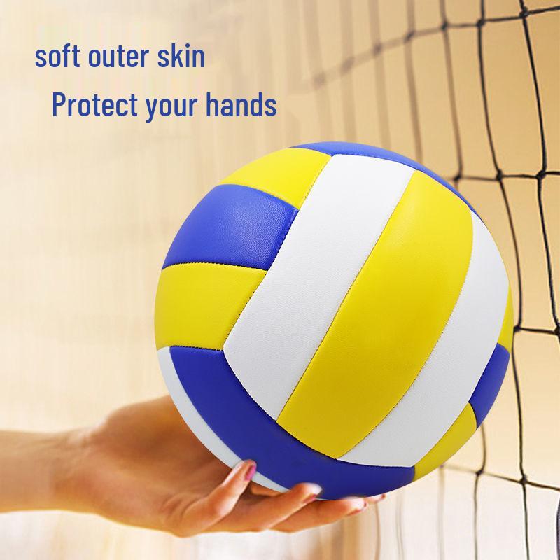 PVC Machine-Sewn Soft Volleyball for Junior High Students - Competition & Beach Training Volleyball