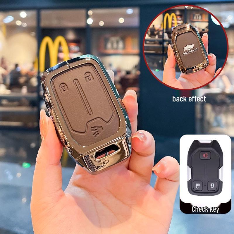 Чехол для ключей Chevrolet K5 Trax Cruze - Звезда Milesuo Металлическая пряжка Оболочка с полным покрытием