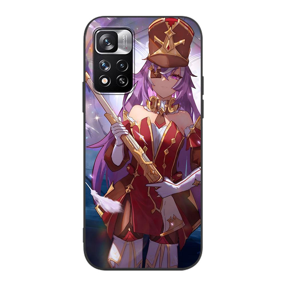 Чехол Chevreuse Genshin Impact для Xiaomi Redmi 10 10C 12C 9 Prime 9C 9A 12 10A 9T K40 Pro, черный мягкий чехол из ТПУ для мобильного телефона