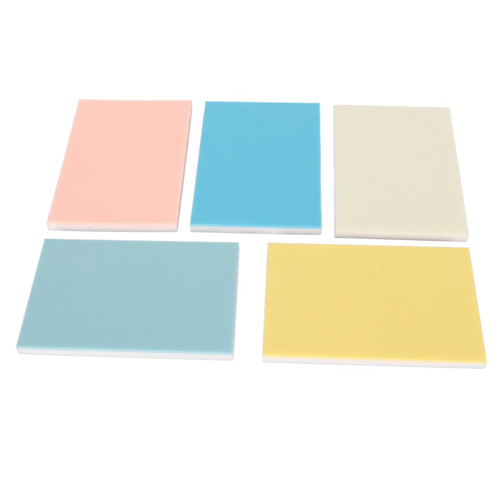 5 шт. блоков для резьбы длиной 5,9 дюйма, шириной 3,9 дюйма, разноцветные двухслойные блоки для резьбы штампов для P