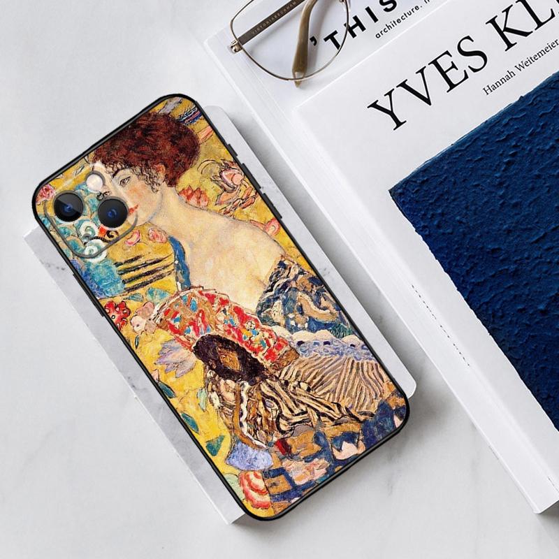 The Kiss Gustav Klimt Painting Silicone Case For iPhone 13 11 14 12 Pro Max X XR XS Max 6 7 8 Plus SE2 13 Mini Soft Cover