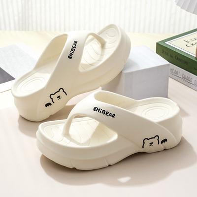 Женские шлепанцы на толстой подошве, нескользящие и износостойкие сандалии EVA для дома, универсальные высококлассные тапочки на лето