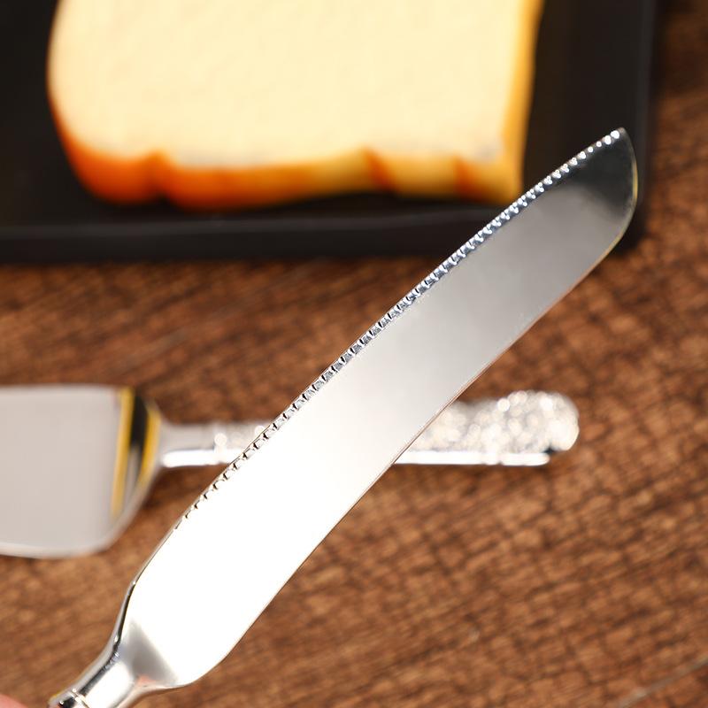 Легкий роскошный стиль, красиво вырезанный набор лопаток для ножей, набор ножей для резки хлеба, торта, лопатка для варенья, домашние столовые приборы