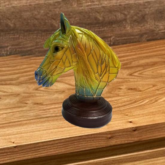 Красочный витражный ночник из смолы с животными, кошка, лошадь, слон, дельфин, лев, петух, сова, волк, настольная лампа, украшение дома