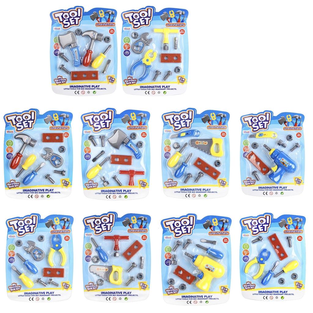 Детский набор инструментов для ремонта, игрушка «сделай сам», ролевые игры для мальчиков, набор инструментов для обслуживания, безопасный пластик, имитация отвертки, молотка, подарки