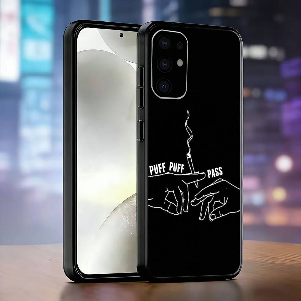 Чехол для телефона с жестом руки Черный Силикон Мягкий Для Samsung S25,S24,S21,S22,S23,S30,Ultra,S20,Plus,Fe,Lite